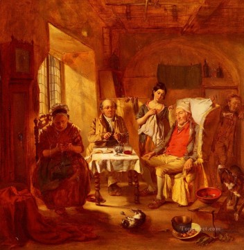 ウィリアム・パウエル・フリス Painting - 家族弁護士 ビクトリア朝の社交界 ウィリアム・パウエル・フリス